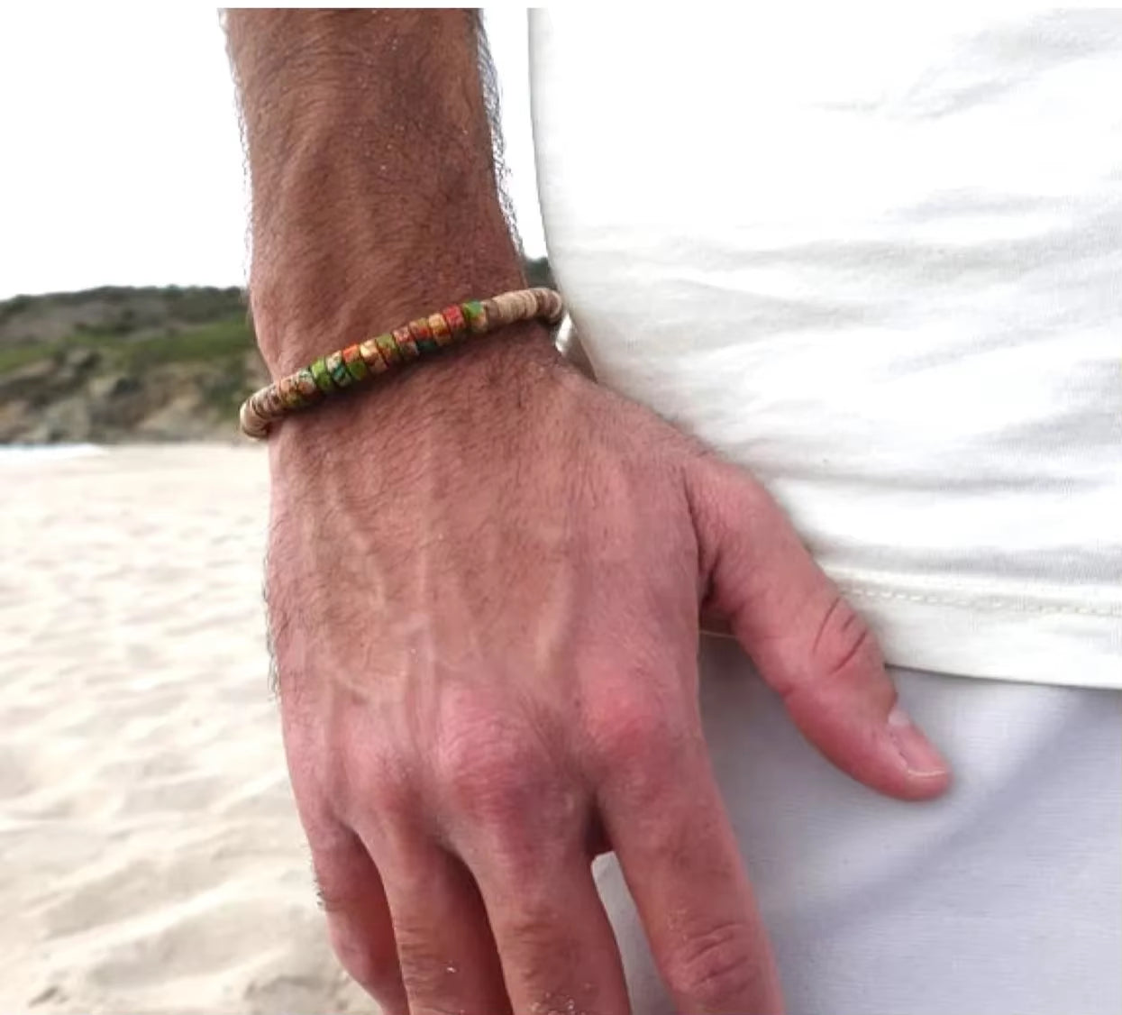 Mens Surfer Bracelet Mens Beaded Bracelet Mens Stacking Bracelets Mens Bracelet Mens Stretch Bracelet Mens Boho Bracelets