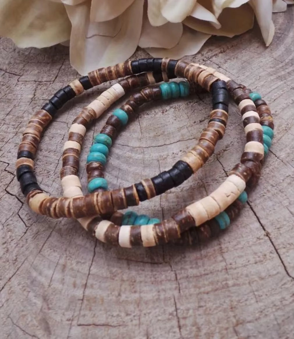 Mens Surfer Bracelet Mens Beaded Bracelet Mens Stacking Bracelets Mens Bracelet Mens Stretch Bracelet Mens Boho Bracelets