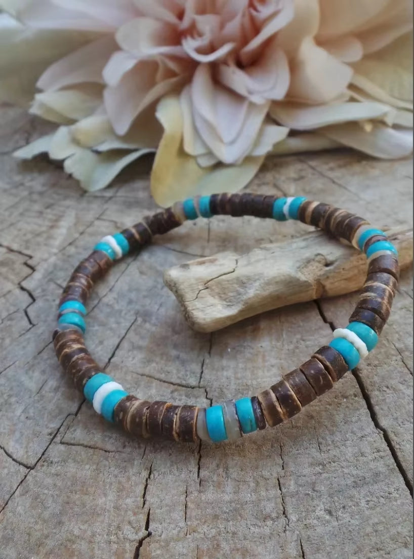 Mens Surfer Bracelet Mens Beaded Bracelet Mens Stacking Bracelets Mens Bracelet Mens Stretch Bracelet Mens Boho Bracelets