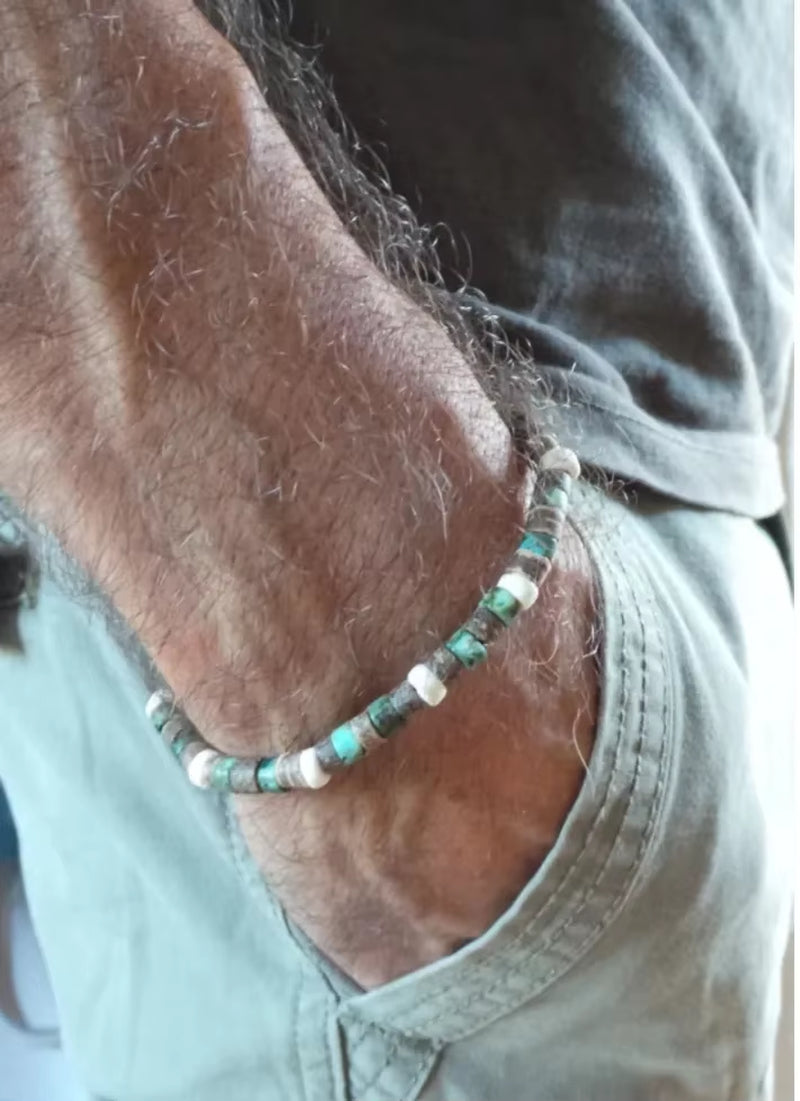 Mens Surfer Bracelet Mens Beaded Bracelet Mens Stacking Bracelets Mens Bracelet Mens Stretch Bracelet Mens Boho Bracelets